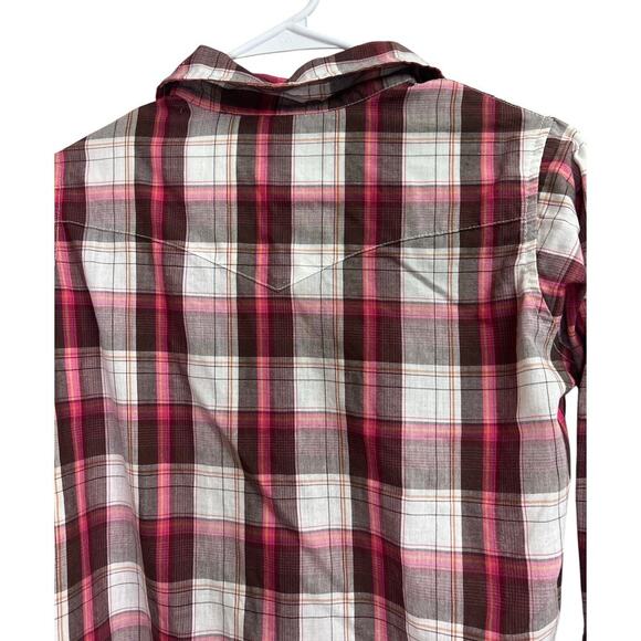 Wrancher by Wrangler Women's Pearl Snap Button Up Shirt Medium - Picture 8 of 9